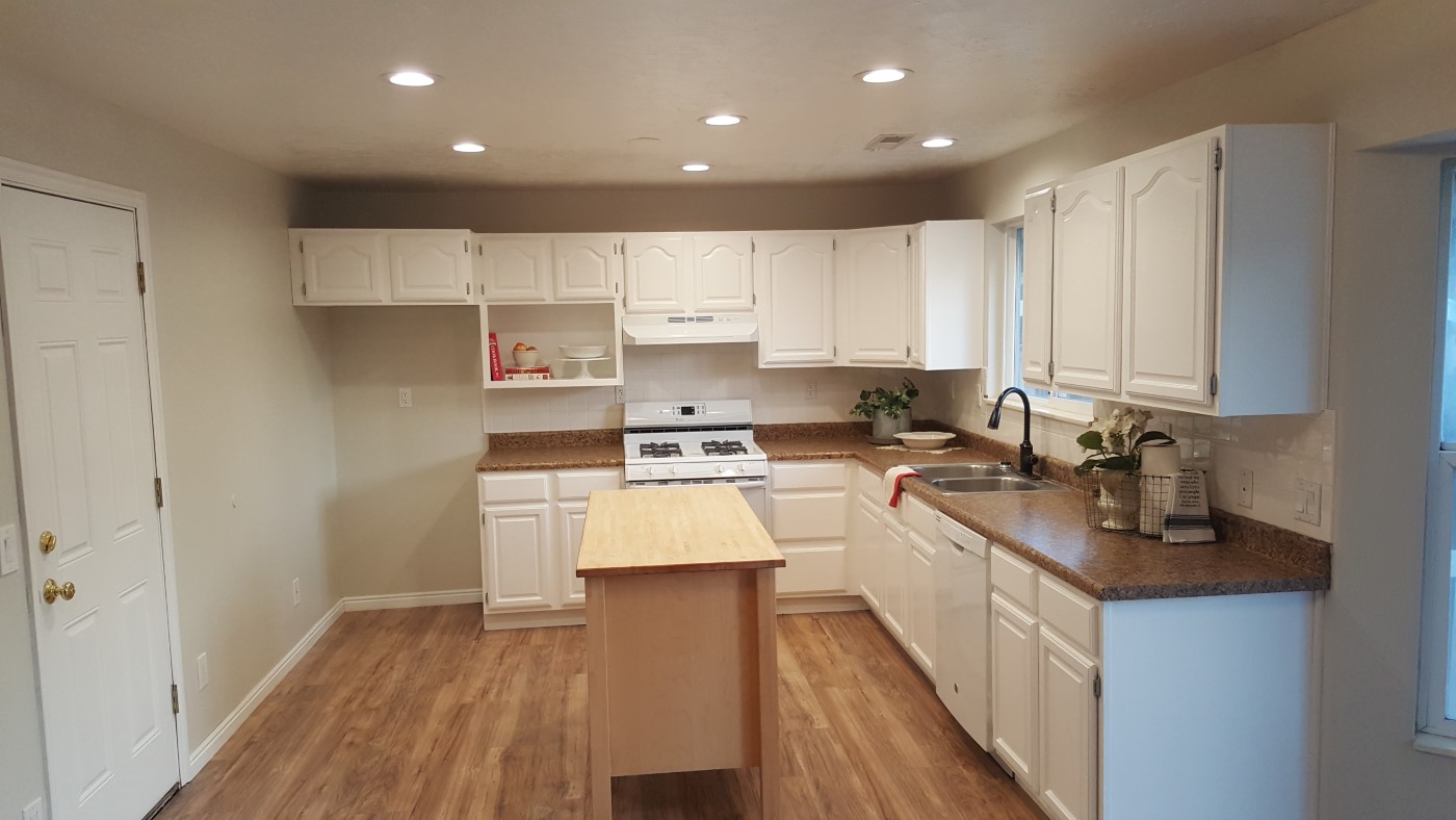 Main View of Renovated Kitchen